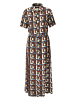 Aniston CASUAL Sommerkleid in bordeaux-hellbeige-schwarz-blau