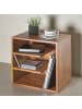 KADIMA DESIGN Beistelltisch | Sheesham, 43x43x30cm, Ablagen