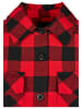 Urban Classics Urban Classics Damen Ladies Flanell Padded Overshirt in black/red