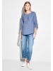 Cecil Langarmbluse in linen chambray blue