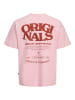 JACK & JONES Junior T-Shirt JORTAVIRA TYPE BACK TEE JNR in tickled pink