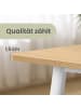 VASAGLE Esstisch Island in Eichegelb - (B)140 x (H)75 x (T)75 cm