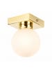 Licht-Erlebnisse Deckenlampe (B)9 x (L)9 x (H)14 cm in Gold