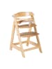 roba Treppenhochstuhl 'Sit Up Click & Fun' - Essbrett und Bügel - Mitwachsend - Natur