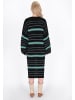 IZIA Women Cardigan in black aqua