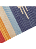 Beliani Kelim KAMARIS in Bunt/Rot/Blau - (W) 140 x (L) 200 cm