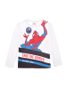 Spiderman Langarmshirt Longsleeve in Weiß