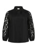 KAFFE curve Langarm-Bluse KCmynthia Regular fit in Black Deep