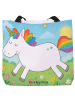 Mr. & Mrs. Panda Damen Schultertasche Einhorn Happy Design ohne ... in Weiß