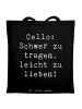 Mr. & Mrs. Panda Einkaufstasche Spruch Zeichenllo Liebe mit Spruch in Schwarz