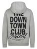 Sublevel Kapuzenpullover mit Front-Print und Kängurutasche in Grau