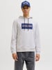 Jack & Jones Kapuzenpullover in White Melange
