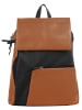 Cluty City-Rucksack echt Leder in cognac