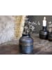 Chic Antique Vase aus Eisen aus schwarz in schwarz