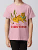 wat? Apparel T-Shirt Tiger Kleine Schwester in Rosa