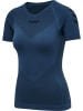 Hummel Hummel T-Shirt Hummel First Multisport Damen Atmungsaktiv Feuchtigkeitsabsorbierenden Leichte Design Nahtlosen in DARK DENIM