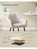 SONGMICS 2er-Set: Esszimmerstuhl in cappuccinobeige - (B)62.5 x (H)85 x (T)60 cm