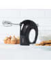 Progress Handmixer 250 W, 5 Geschwindigkeiten in Schwarz, 13,5 x 8 x 18 cm