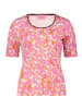 Betty Barclay Basic Shirt mit Rippenstruktur in Pink/Orange