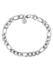 Adeliás Unisex Armband aus Edelstahl 21,5 cm in silber