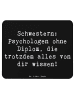 Mr. & Mrs. Panda Mauspad Schwestern Psychologen mit Spruch in Schwarz