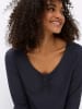 sheego 3/4-Arm-Shirt in tiefblau