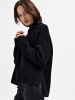 SELECTED FEMME Rollkragen Strickpullover mit Schlitzen SLFSELMA in Schwarz