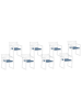 Beliani 8er-Set Auflagen SASSARI PREMIUM in Blau