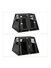relaxdays Auto-Hundebox in Schwarz - (B)90 x (H)64 x (T)82 cm