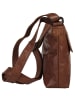 SPIKES & SPARROW Umhängetasche echt Leder in cognac