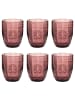 Butlers Butlers Trinkglas VICTORIAN 6er-Set in Weinrot