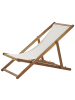Beliani 2-tlg Gartenliege ANZIO in Braun/Bunt/Beige