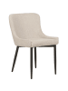 Beliani 2er-Set Esszimmerstuhl EVERLY in Beige/Schwarz