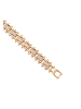 faina Women Link Bracelet With Rhinestones in Rose Gold