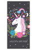 BrandMac Handtuch Unicorn in schwarz