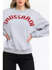 Trussardi Grau Baumwolle Damen Sweatshirt