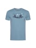 GreenBomb T-Shirt Bike Mountain Pines in Zitronenblau