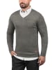 BLEND Strickpullover BHLasse 20703348ME Strickpulli mit aufgestickten Ellenbogenpatches in Grau