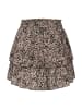 Cloud5ive Cloud5ive Tiered Mini Skirt in beige/black
