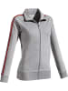 Erwin Müller Sweat Freizeitjacke in grau meliert