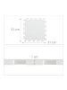 relaxdays 48 x Bodenschutzmatte in Weiß - (B)30 x (T)30 cm