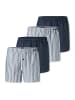 Schiesser Boxershorts Web in Dunkelblau / blau