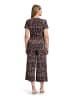 Betty Barclay Jumpsuit mit Eingrifftaschen in Dark Blue/Brown