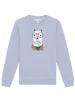wat? Apparel Sweatshirt Lama in Serene Blue