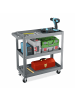relaxdays Werkstattwagen in Grau - (B)78 x (H)76 x (T)35 cm
