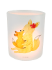 Mr. & Mrs. Panda Glas Windlicht Fuchs Mama ohne Spruch in Transparent