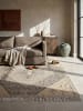 KADIMA DESIGN BERMEO Wollmisch-Naturteppich 140x200 Natur Schlafzimmer Boho Vintage in Natur