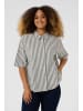 CULTURE Hemd CUkima Relaxed fit in Black/White Stripe