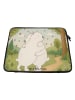 Mr. & Mrs. Panda Laptop Tasche Eisbär Umarmen Design ohne Spruch in Weiß