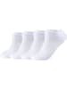 s.Oliver Baumwolle Unisex-Sneaker-Socken 4 Paar in weiß